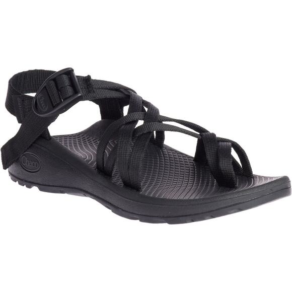 Chaco ZCloud X2 Strappy Sandals Buckle Ankle Strap Outdoor Hiking Black 6 - Picture 1 of 7